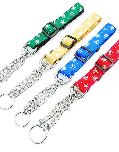 Load image into Gallery viewer, Dog Collar Metal Chain Colorful Adjustable
