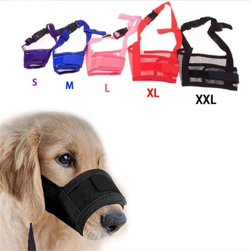 Pet Dog Adjustable Mask Bark Bite Mesh